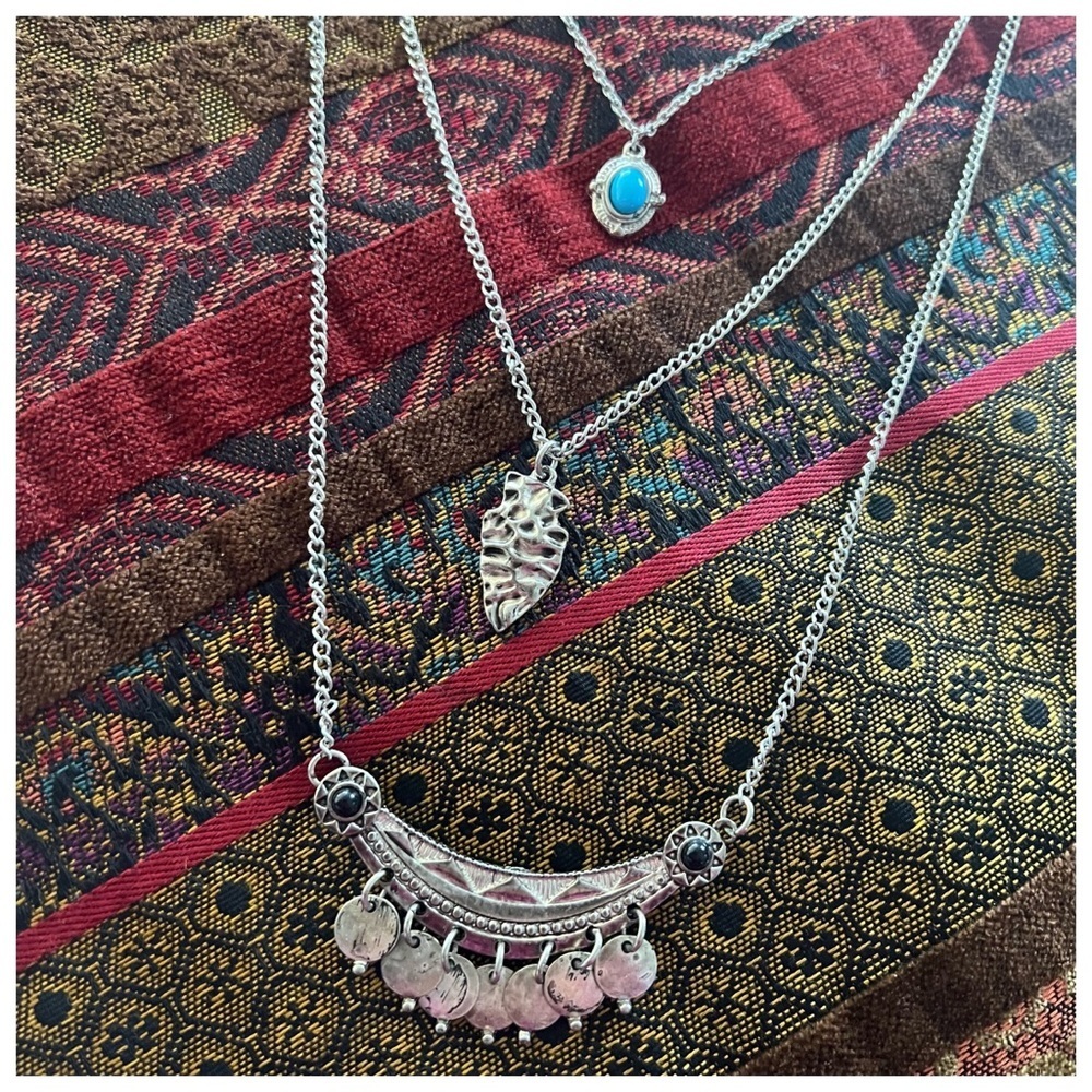 Full Tilt Set Of 3 Bohemian Necklaces
